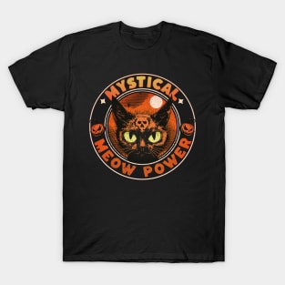 Halloween Mystical Meow Power T-Shirt